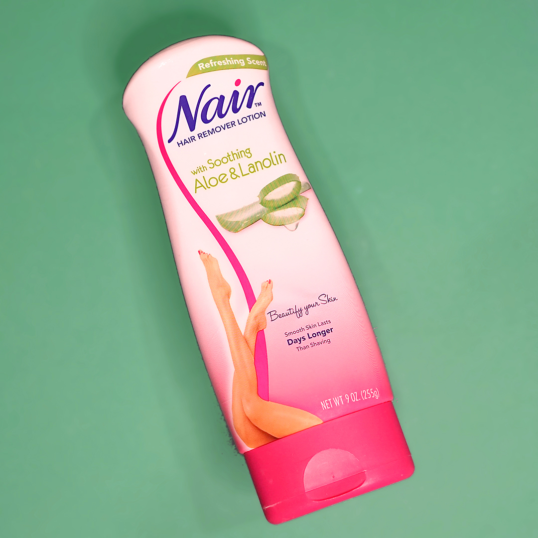 nair hair removal container